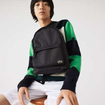 Lacoste Neocroc Small Canvas Backpack Pánské - Batoh Černé | CZ-TZjWGO